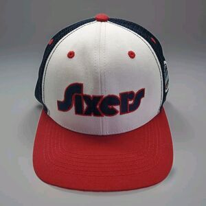 PHILADELPHIA 76ERS RETRO CITY EDITION SPECTRUM MESH SNAPBACK ADULT HAT